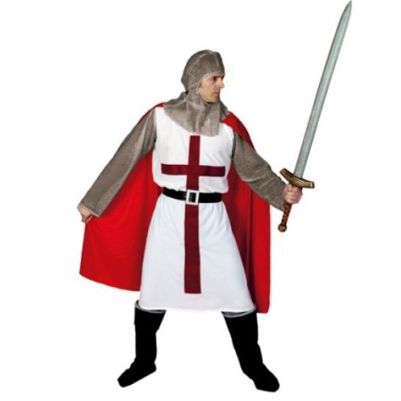 Disfraz de caballero cruzado medieval